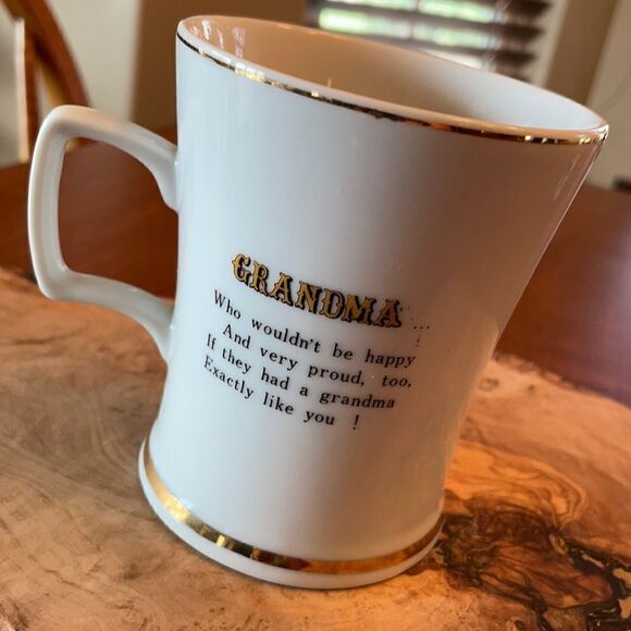 Knobler Japan Ceramic White Gold Grandma M… - Picture 2 of 5